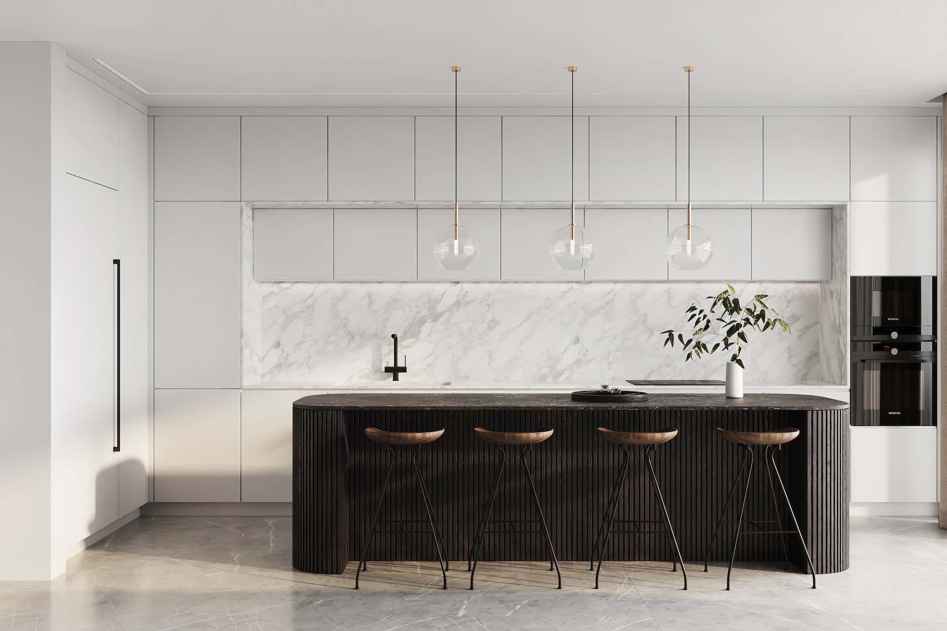 2bhk house white-and-black
