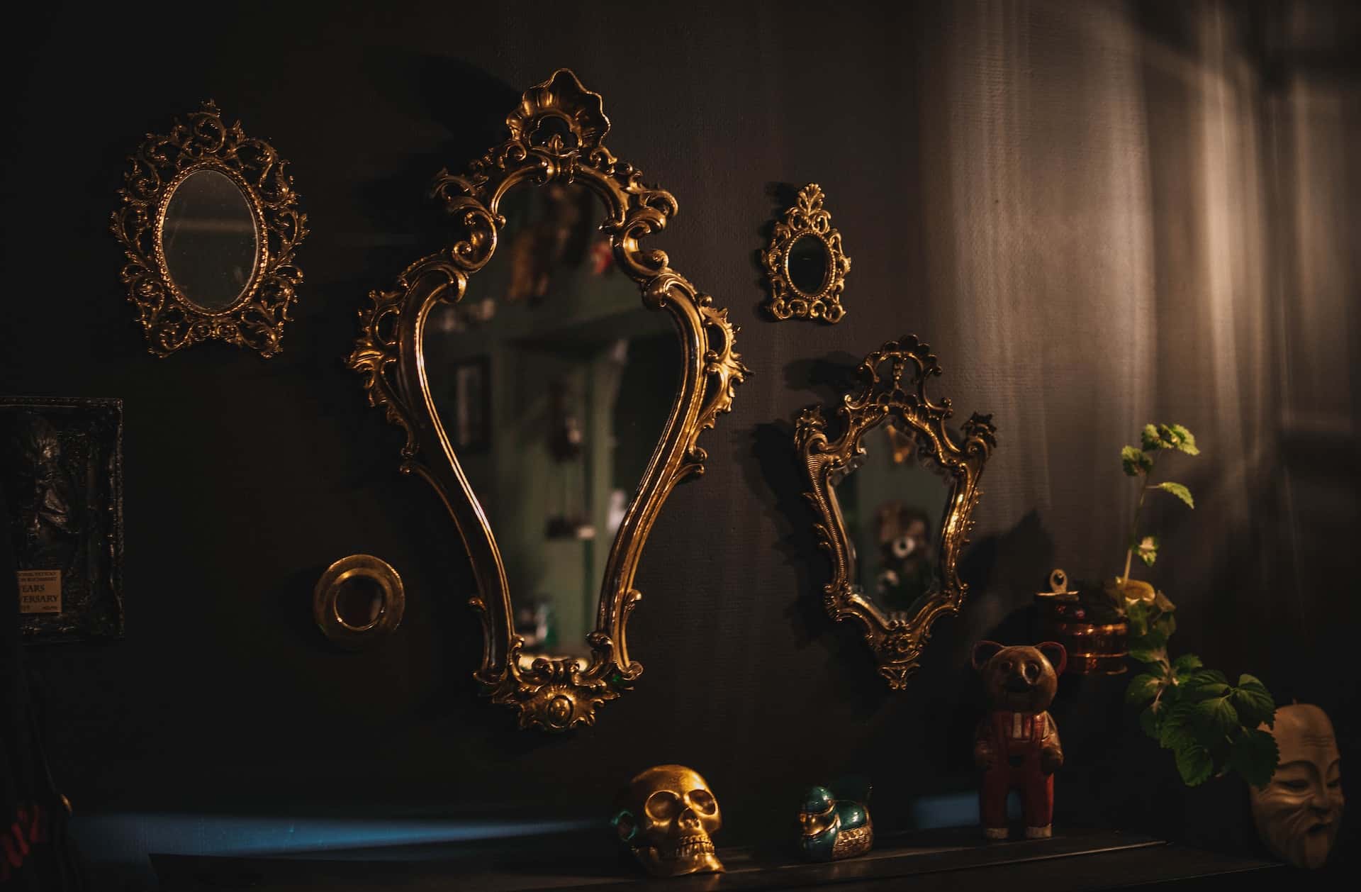 antique mirror glass