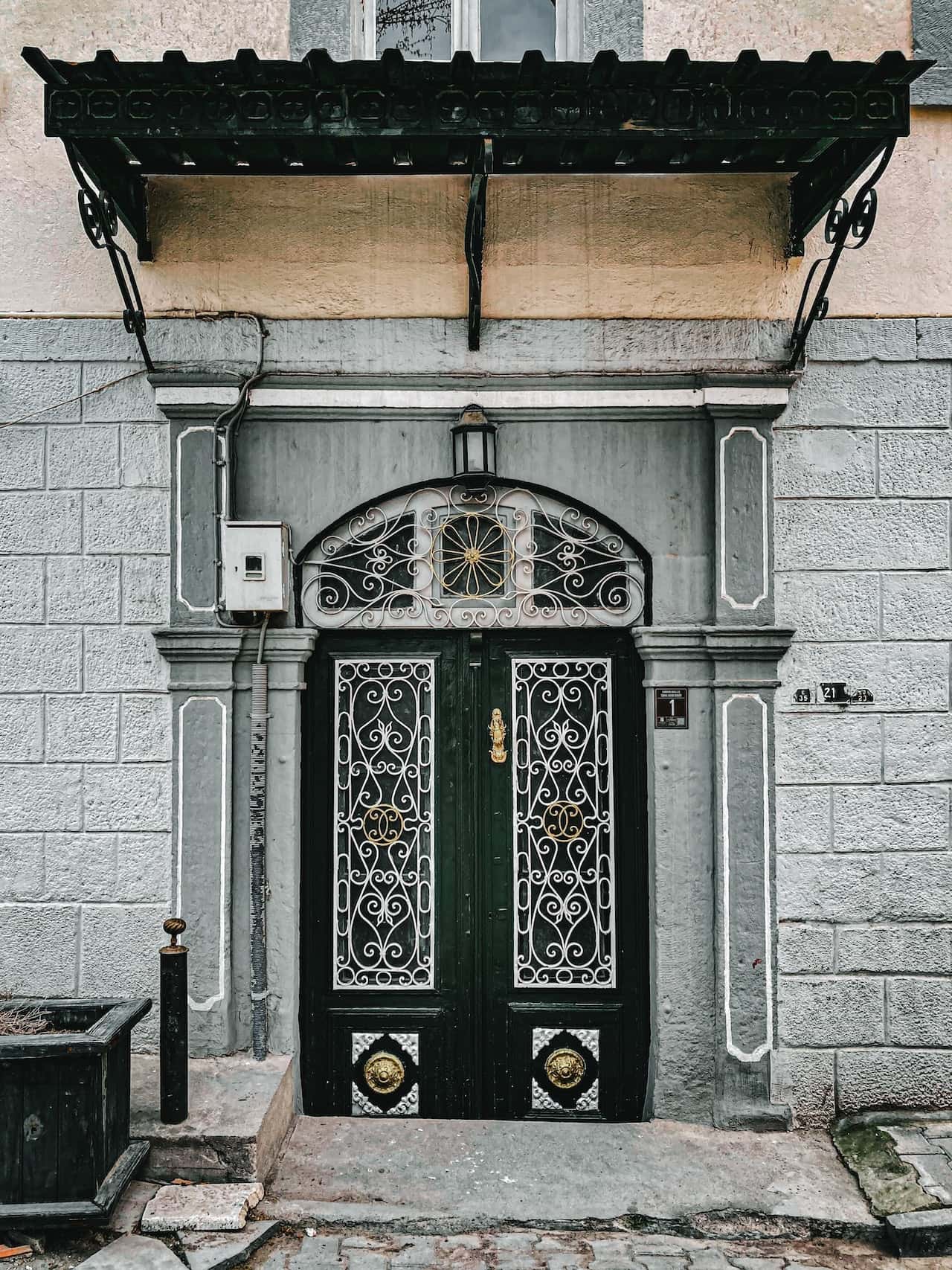 floral style grille door