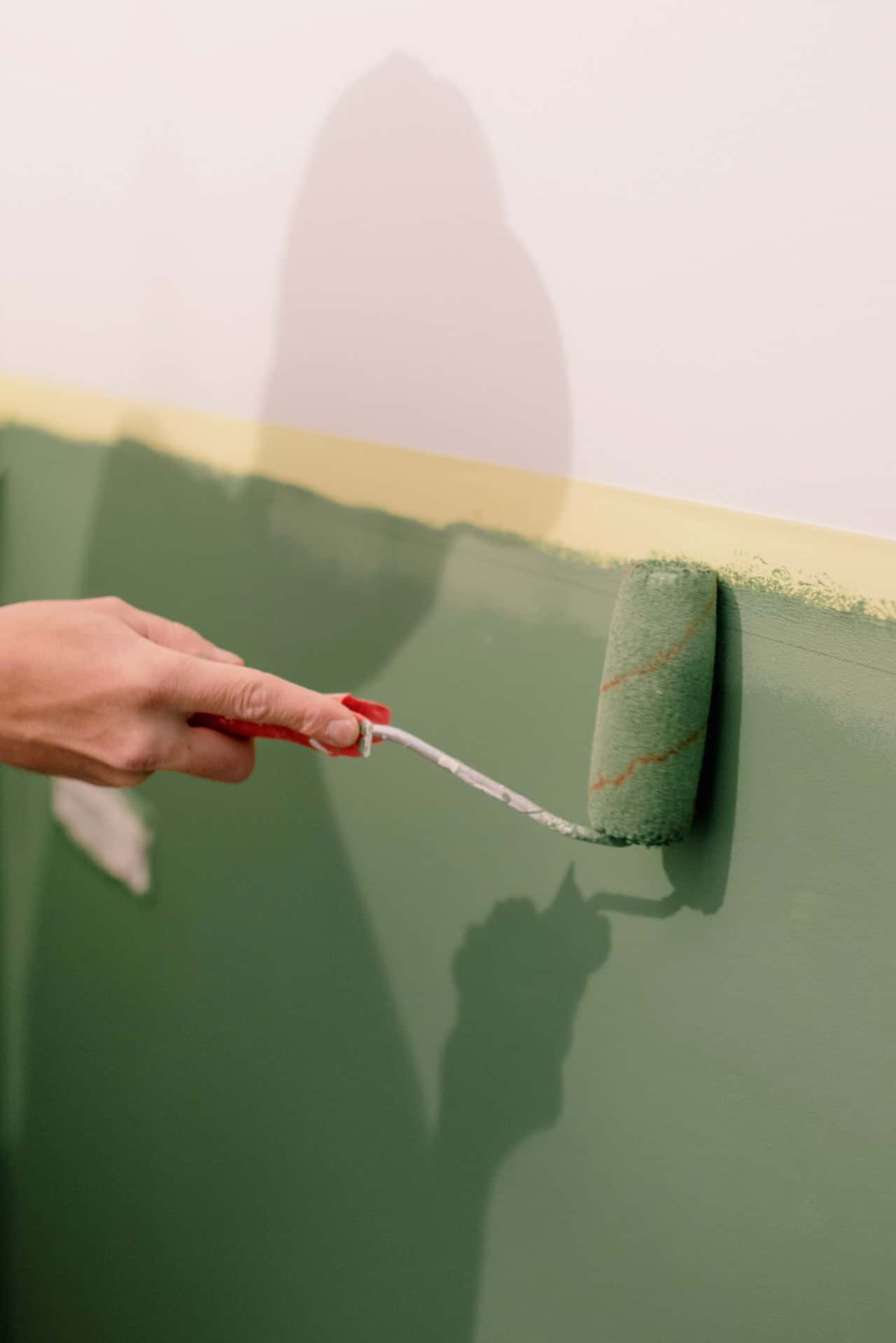 simple wall design with tape