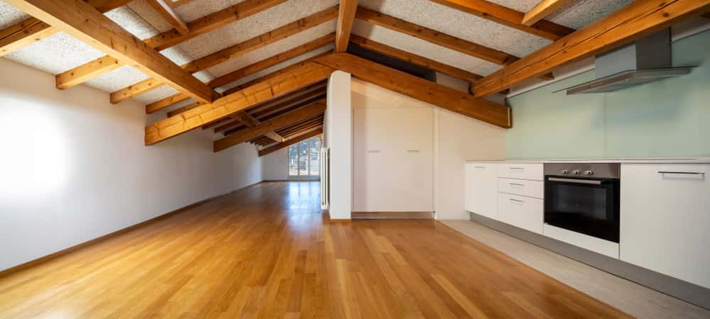 wood beam house design