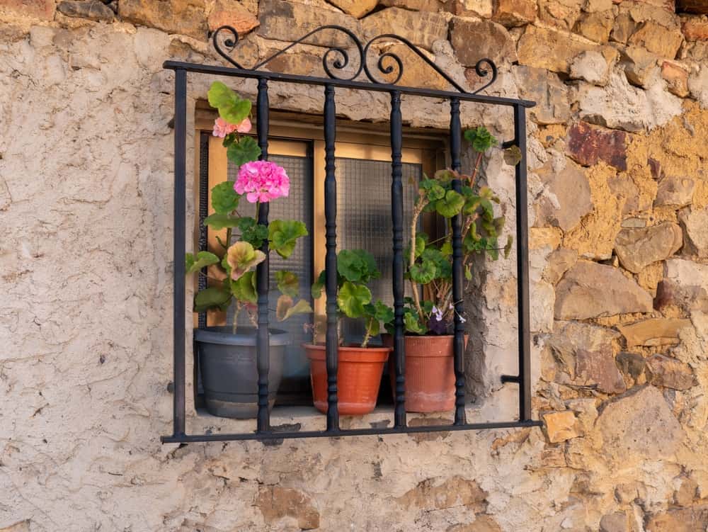 bolted window grill