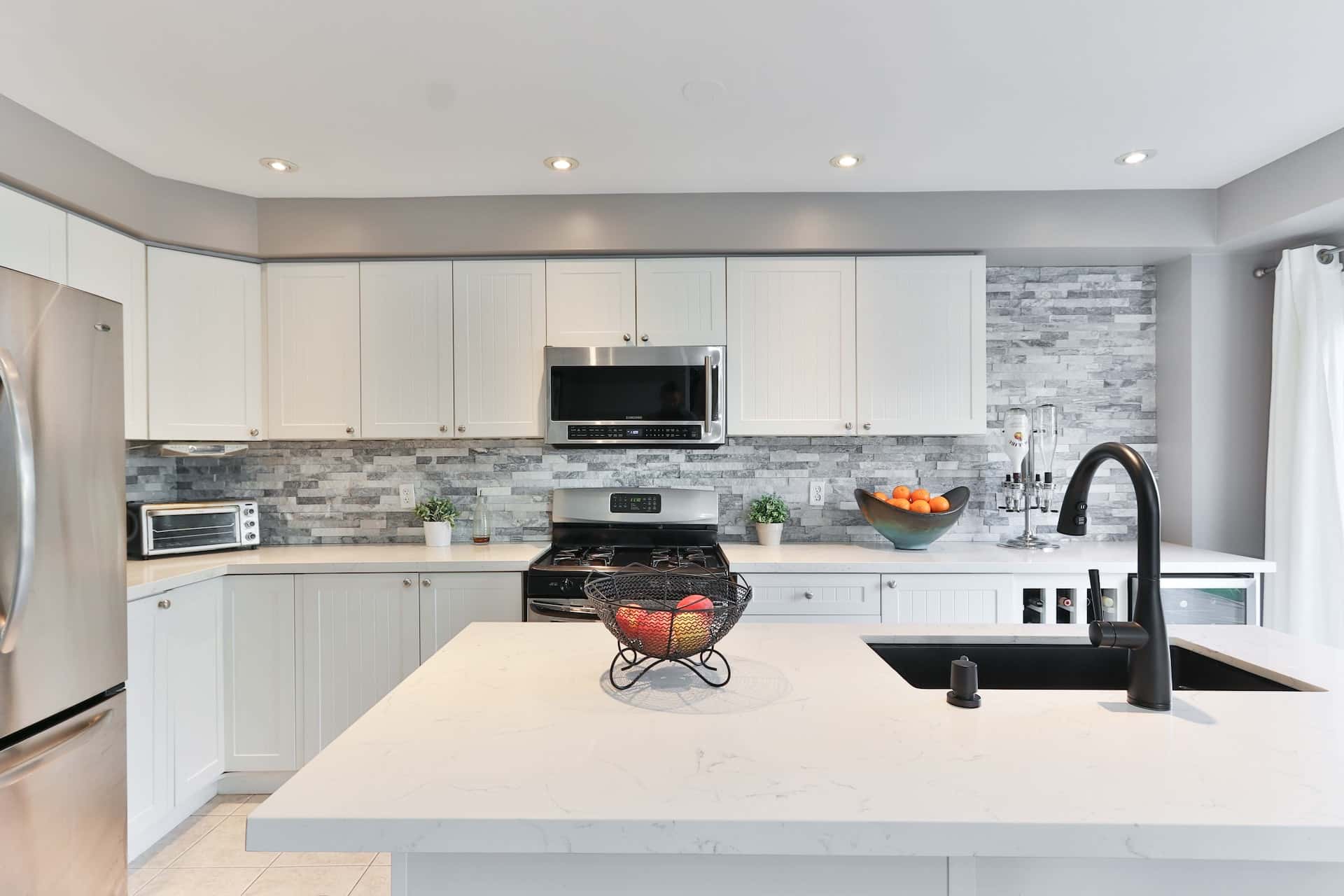 custom microwave cabinet in your kitchen