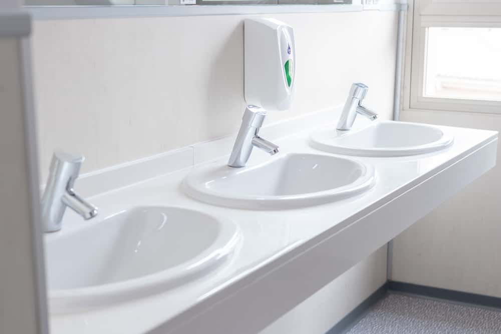 easy-to-use push-down taps