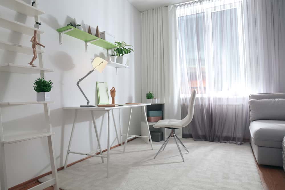 empty corner into a small home office