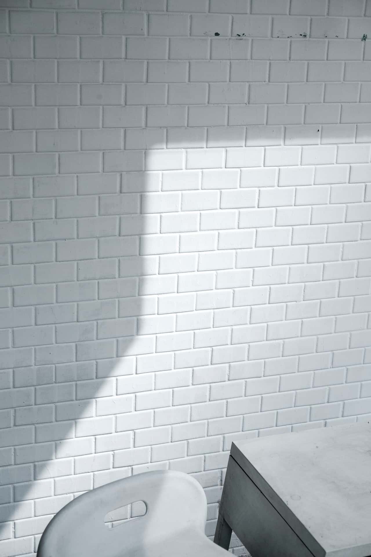faux brick wall