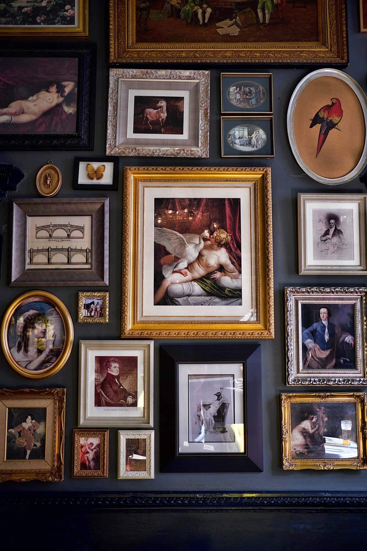 frames to create a picture wall