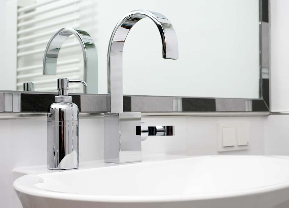 half-moon-shaped designer tap