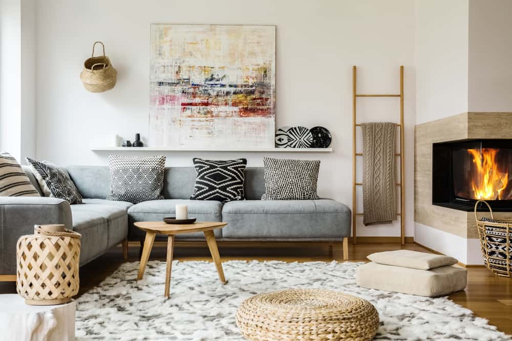 lounging space's corner area