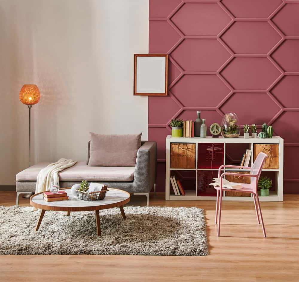 luxe sofa in the living room corner