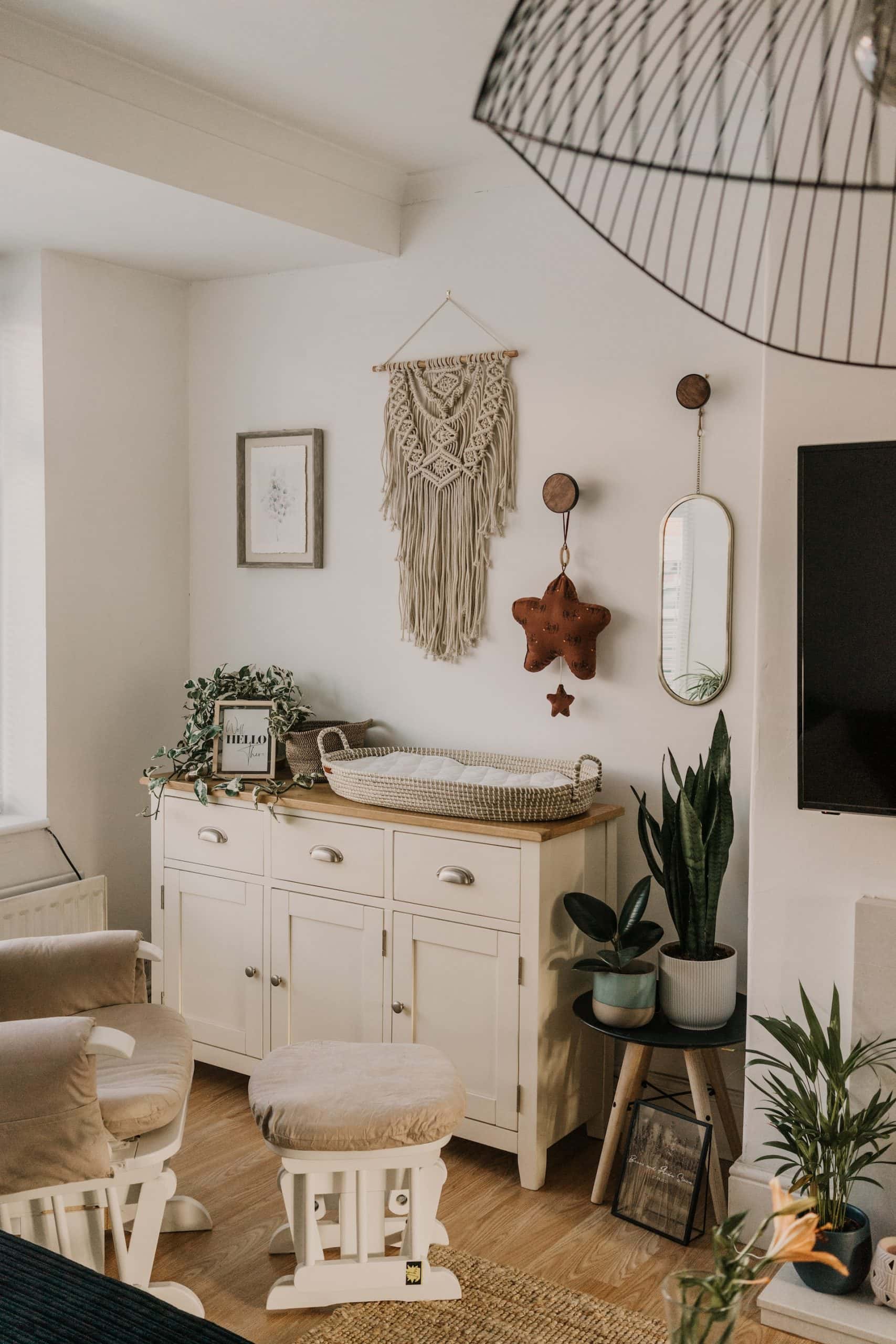 star hanging decor to create scandinavian ambience