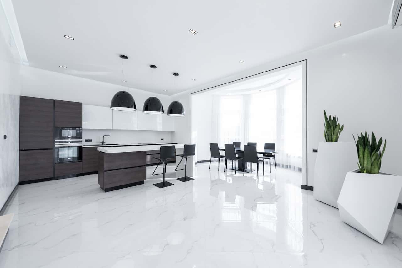 white marble for aesthetic room
