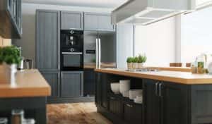 Dark Elegance Modular Kitchen