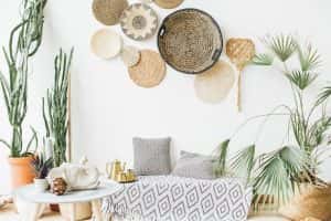 modern minimal home interior design pillows