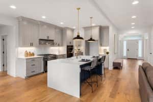 Kitchen New Luxury Home Waterfall