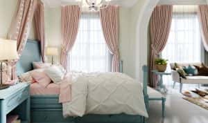 Children's Bedroom Large Bed Window Bedside