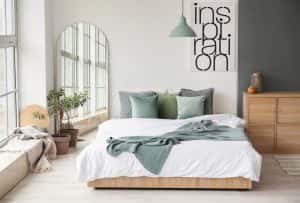 modern interior light bedroom mirror