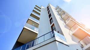 modern luxury residential flat apartment building