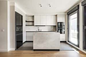Front View Modern Designer Kitchen