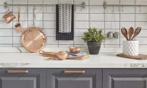 kitchen brass utensils chef accessories hanging