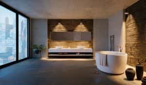 luxury urban bathroom