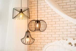 modern black lamp hanging