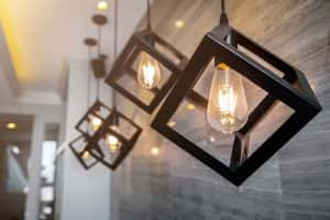 modern pendant light vintage bulb