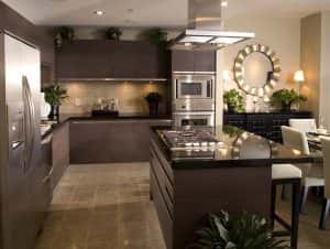 Kitchen Interior design architecture stock image