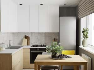Loftstyle design small grey walls