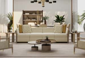 3d illustration highend luxury stylish apartment