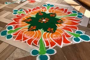  Muggu Rangoli Southern Part India