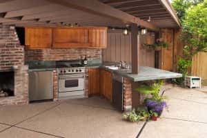 Outdoor modern kitchen
