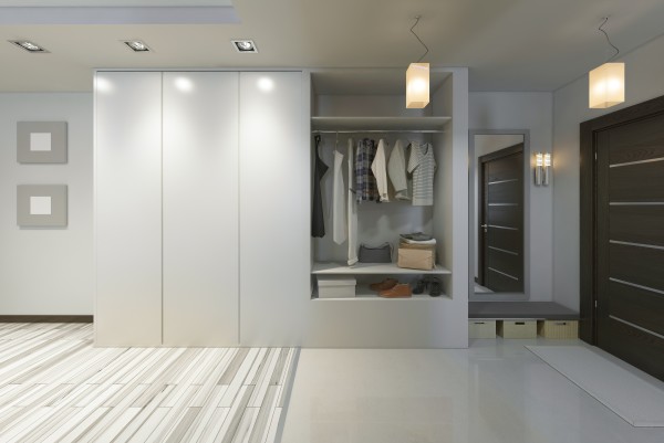 Minimalist wall wardrobe designs