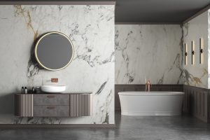 Bathroom U-shaped drawer
