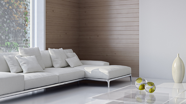 Modern bright interiors 3d rendering illustration
