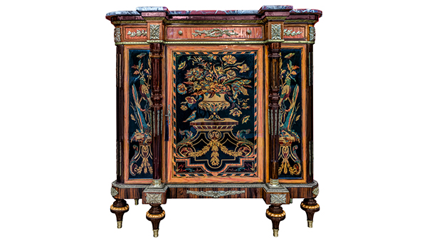 White background antique cabinet furniture painting