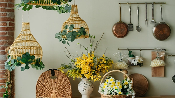 Kitchen floral decor