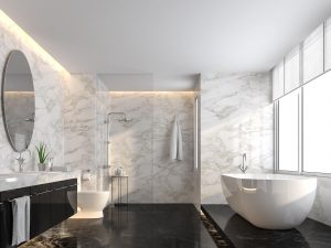 Modern bathroom interior