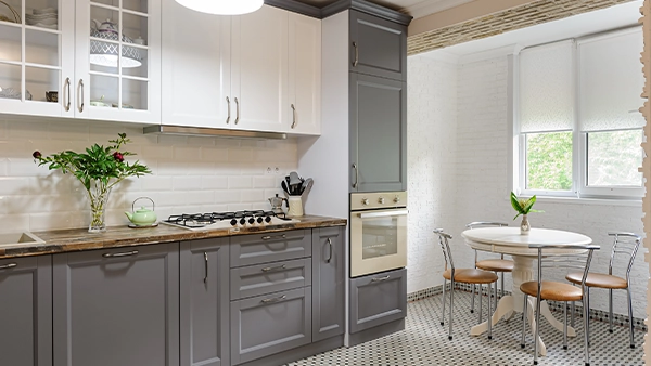 Modern luxury grey white wooden