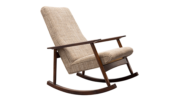 Vintage rocking chair isolated