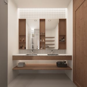 Wall-mounted bathroom cabinet