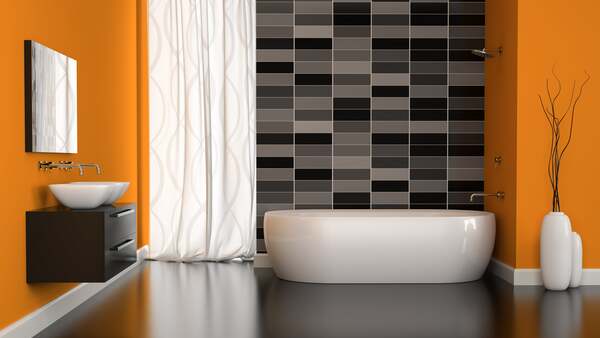 Modern bathroom interior