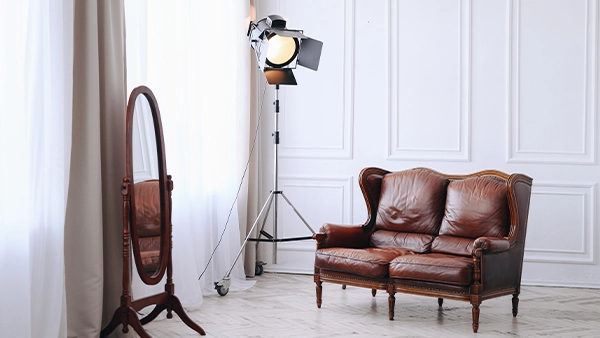 leather sofa