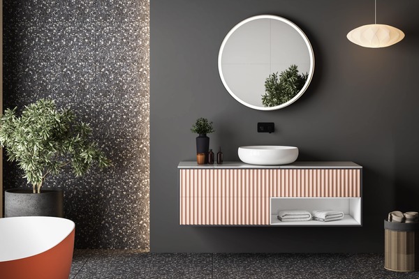 Minimalist bathroom interior