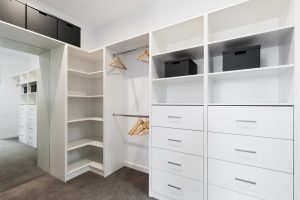 White corner L shaped wardrobe design for small bedroom cupboard 