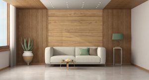 Low cost simple POP design for hall with wooden ceiling