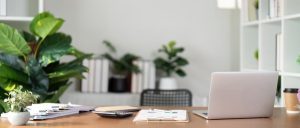 Office table direction as per vastu in green home workspace