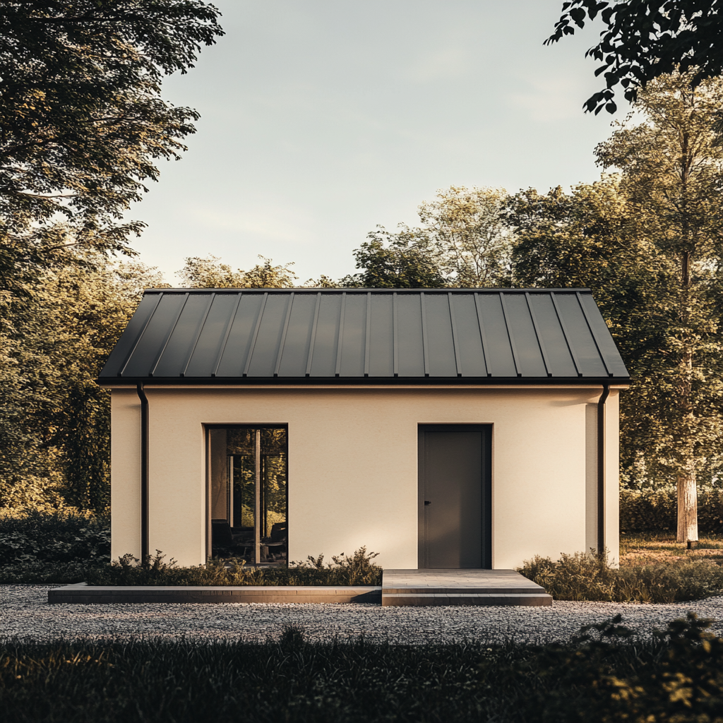 Low budget simple house design with modern minimal exterior style