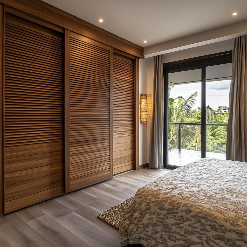 Sliding wardrobe position and cupboard direction as per Vastu for bedroom