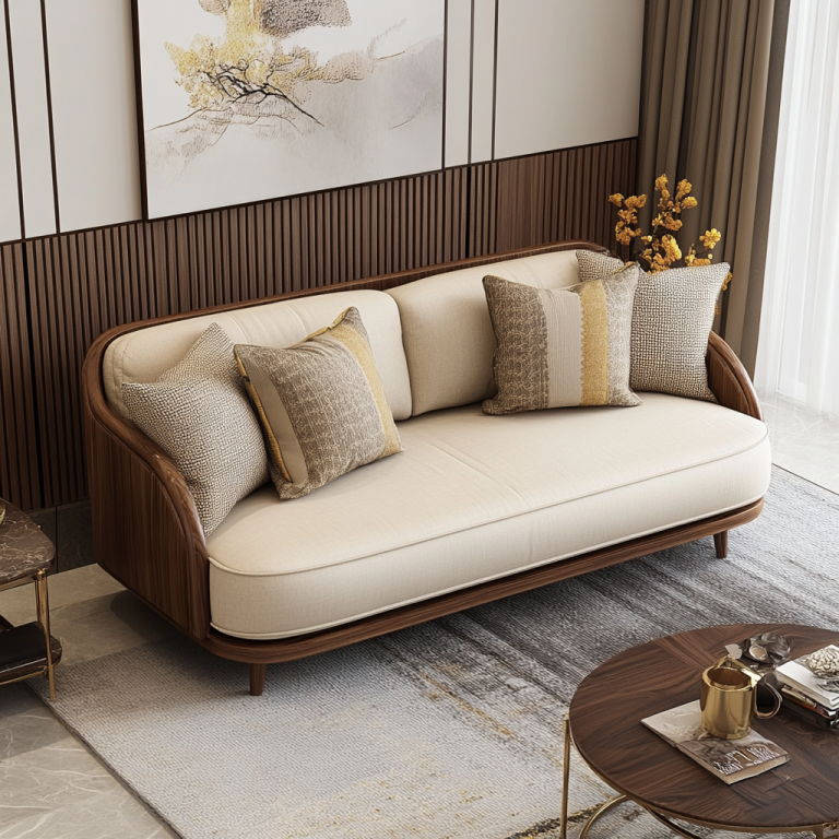 Wooden Sofa Design Ideas for Living Room Furniture Setup